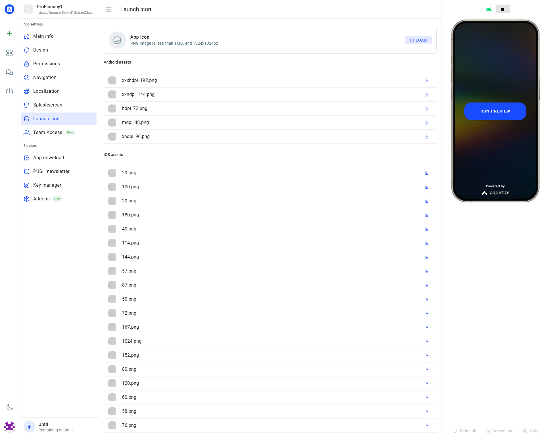 Launch Icon